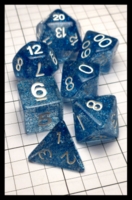 Dice : Dice - Dice Sets - Unknown Chinese Blue Speckle and White - eBay Aug 2016